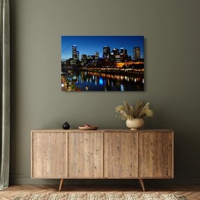 Obraz noci v Melbourne (90x60 cm)