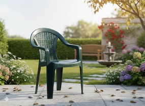 Garden Line ZÁHRADNÁ STOLIČKA 56 x 42 x 78 CM ZELENÁ