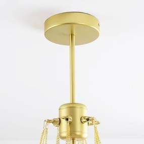 Toolight Toolight, závesné svietidlo 12xE27, APP1688-12CP, zlatá, OSW-06390