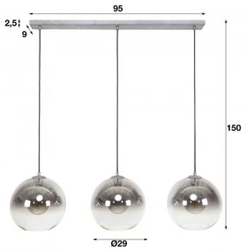Luster 71-05 3L Bubble shaded  - Komfort-nábytok