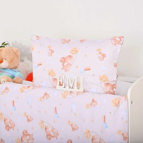 Obliečky detské Veverička v obláčikoch EMI: Detský set 90x130 + 45x65