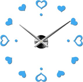 SENTOP | Nástenné hodiny ako obraz moderné hodiny vyrobené z plastu 12S046-S-Wall clock HEU- analógové