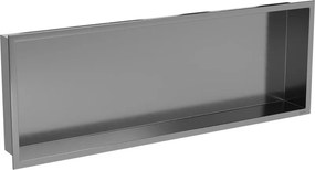 Mexen X-Wall-R Nástenná polica s golierom 90 x 30 cm, brúsená zbraňová sivá - 19E0903010
