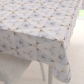 Biante Dekoračný obdĺžnikový obrus PML-031 Designové geometrické obrazce na bielom 120x140 cm