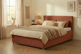 Postel VEGA 160x200 cm Ružová S matracom