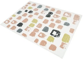 Detský koberec LIMA M038A krémový / ružový