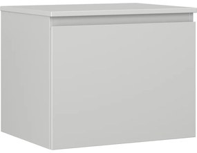 Mexen Orio, kúpeľňová skrinka 60 cm s hornou časťou, 1 zásuvka, sivá matná, 91A10-06047-1-BFC62