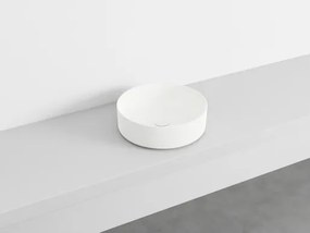 Cielo Shui Comfort okrúhle umývadlo na dosku 40 cm biela matná SHCOLAT40TL