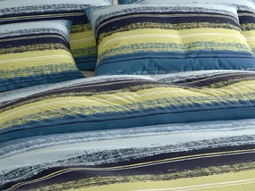 Obliečky z mikrovlákna BLUE STRIPES modré Rozmer obliečky: 2 ks 70 x 90 cm | 200 x 220 cm