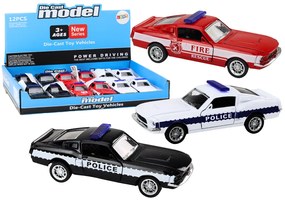 LEAN TOYS Záchranné vozidlá 1:32 Mix – policajné, hasičské