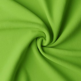 Dekorstudio Krátky jednofarebný záves -  Jablkovo zelený Uchytenie závesu: Dekoračné kolieska