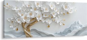 Obraz – 3D elegantný strom života (120x50 cm)