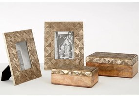 Drevený rámček v zlatej farbe 21x25 cm Bowerbird – Premier Housewares