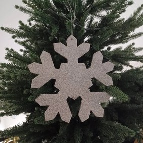 DECOLED Snehová vločka I, priemer 80 cm, strieborná