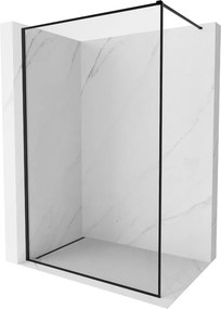 Mexen Kioto-XF, sprchová zástena s rámom 100 x 202 cm, 10mm číre sklo, čierny profil, 800-100-104-70-00-X