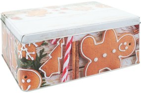 Súprava 3 vianočných plechových dóz Cookies
