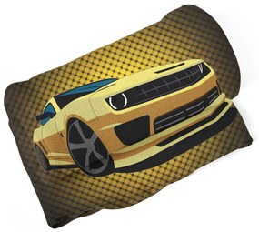 Sablio Deka Chevrolet Camaro Žltá mriežka - 150x120 cm