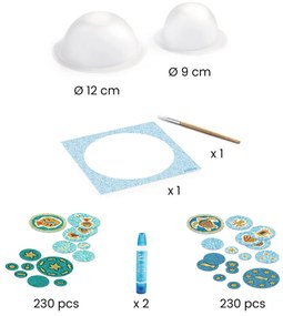 Vyrob si sám - papierové misky modré