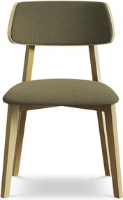 Zelená jedálenská stolička z masívneho dreva Niu – Makamii