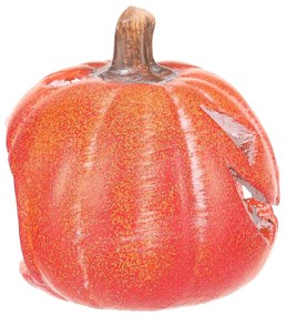 Svietnik Tekvička s tvárou malá oranžová, keramika, pr. 10 cm