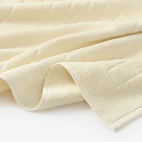 Goldea kúpeľňová froté predložka mozaika – smotanová 50 x 70 cm