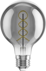 Mexen Vintis, LED filamentová žiarovka E27, G80, 8 W, teplá biela 2700K, dymová, L165-E27-0827-70