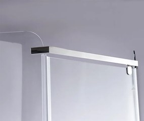 BPS-koupelny Päťuholníkový sprchový kút KZ91A 80x80 chróm/transparent + vanička SXL07A WH biela