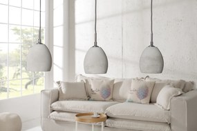 Závesná svetlá Cement sivá 3 betón