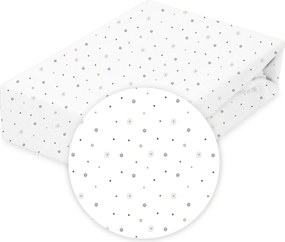 Babymatex Bavlnené prestieradlo do postieľky 70x140 cm - Hviezdy
