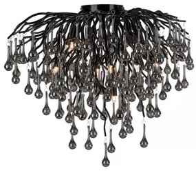 Paul Neuhaus 8091-18 - Prisadený luster ICICLE 9xG9/40W/230V priemer 50 cm čierny