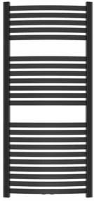 Invena Invena, kúpeľňový rebríkový radiátor 540x1200 mm 538W, čierna matná, UG-03-120-A