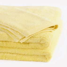 Goldea modalový uterák/osuška s prírodným vláknom - svetlo žltý 50 x 100 cm