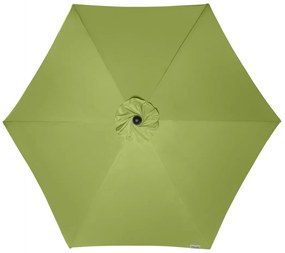 Doppler ACTIVE 210 cm - slnečník s automatickým naklápaním kľukou světle zelený (kód farby 836), 100 % polyester
