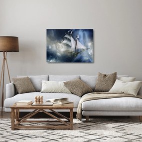 Sklenený obraz - Loď duchov (70x50 cm)