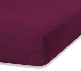 Froté prestieradlo s gumou AmeliaHome Ruby višňové