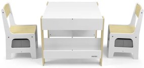 Detský stôl Sven naturálny s dvomi stoličkami