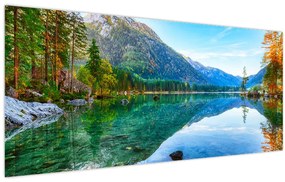Obraz - Jazero Hintersee (120x50 cm)