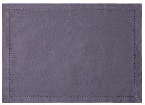Oceľové sivé bavlnené prestieranie 32 x 48 cm 2 ks – Basic Ambiente - 596406