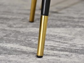 Set 2 konferenčných stolíkov Zoya Zest S (mramor grafit + zlatá + čierna). Vlastná spoľahlivá doprava až k Vám domov. 1111892