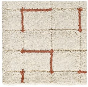 Koberec v tehlovej a krémovej farbe 160x230 cm Brenda – Universal