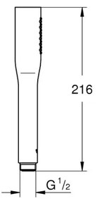 GROHE 27400000 - Ručná sprcha EUPHORIA COSMOPOLITAN Stick 216 mm lesklý chróm