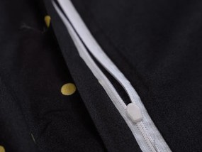 Obliečky z mikrovlákna VISATA čierne Rozmer obliečky: 70 x 80 cm | 140 x 200 cm