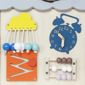 2Kids Toys Activity board Domček, sivá