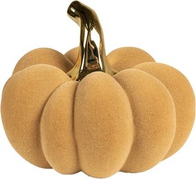 Oranžová keramická dekorácia tekvice Pumpkin - Ø 15*12 cm
