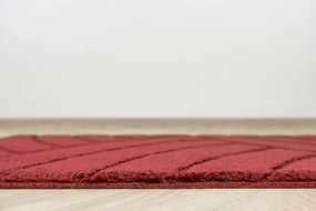 Kúpeľňový koberček Sash Carmine pruhy