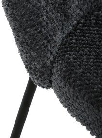 Súprava jedálenských stoličiek Bouclé CT-W1077GREY2, 4 ks