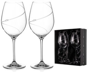 Diamante poháre na víno Silhouette City s kamienkami Swarovski 470 ml 2KS
