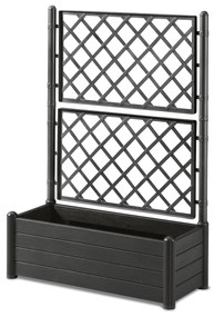 STEFANPLAST Truhlík 80 l s trelážou/mriežkou, antracit