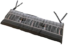 Podsedák na lavicu MADISON LINES GREY 120x48 cm sivý