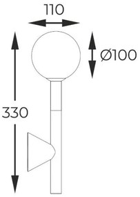 Zuma Line W0574-01B-SDFZ - Nástenné svietidlo ARCTURUS 1xG9/4W/230V čierna